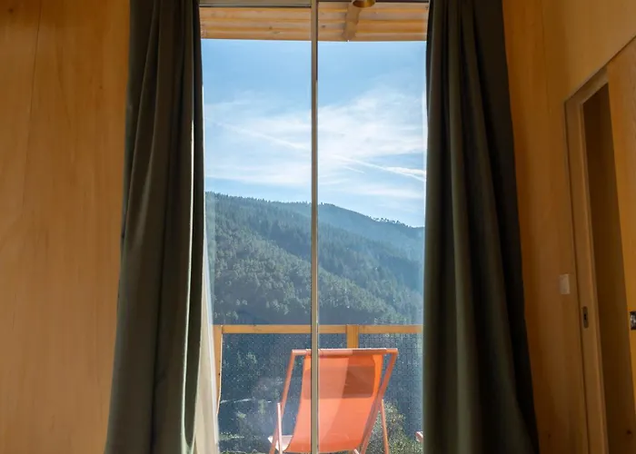 Casa Raposa - Terrace Mountain View Деревянный коттедж Мантейгас